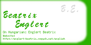 beatrix englert business card